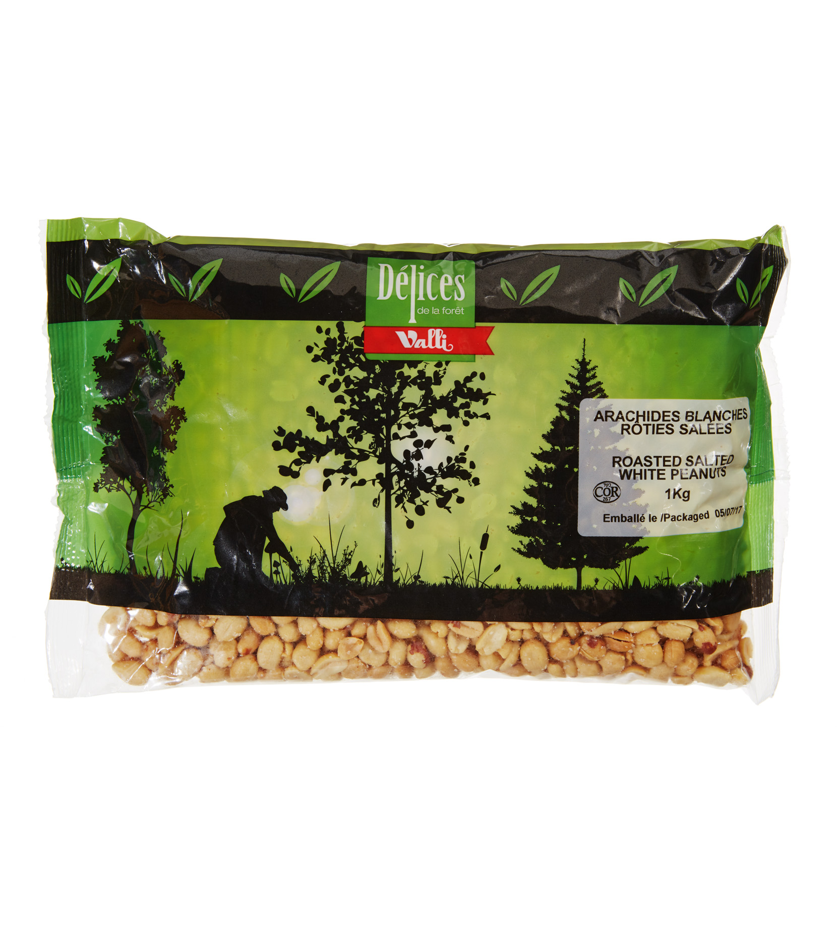 arachides blanches rôties salées