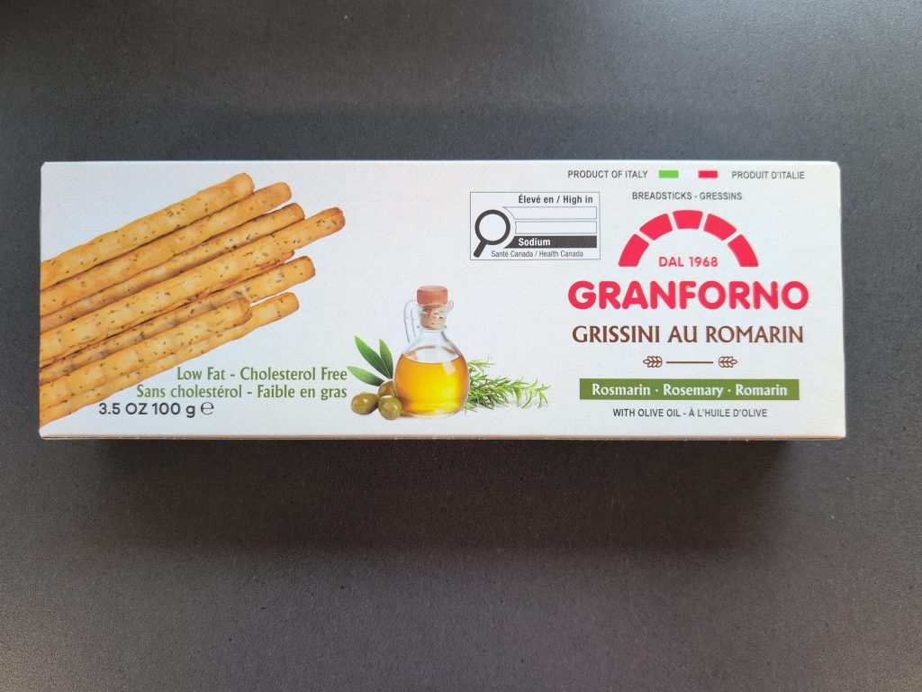 bâtonnets de pain grissini romarin (boîte présentoir)