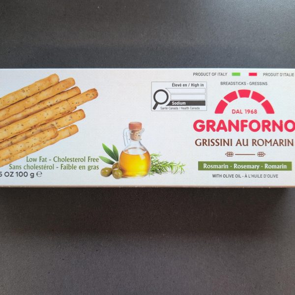 bâtonnets de pain grissini romarin (boîte présentoir)