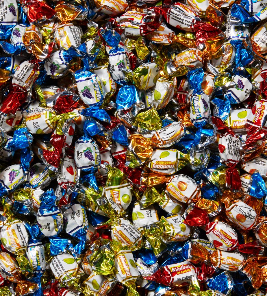 bonbons mini balas aux fruits farcis