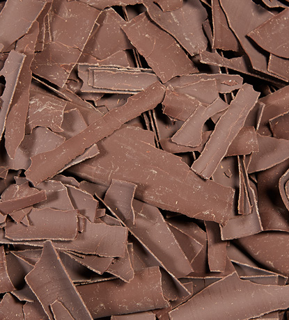 chocolat noir en copeaux