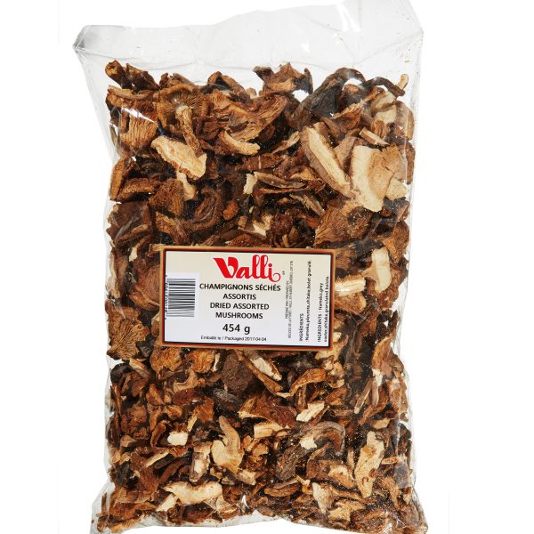 champignons assortis séchés