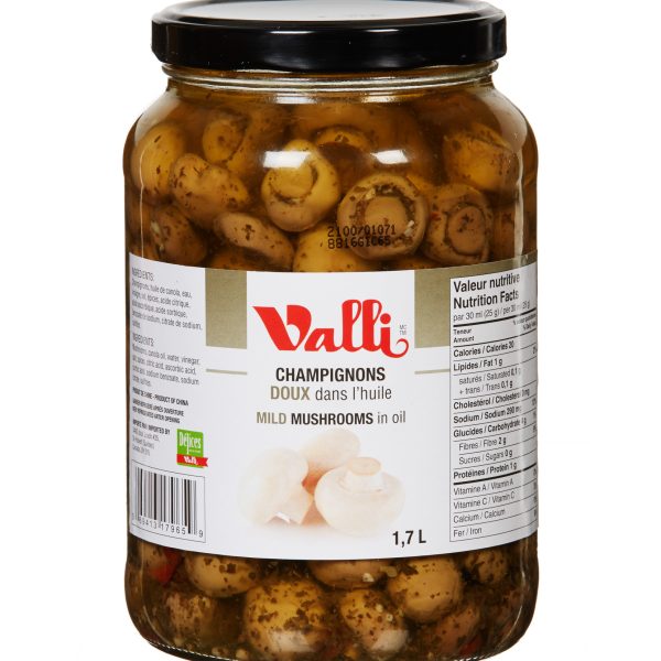 champignons doux dans l'huile