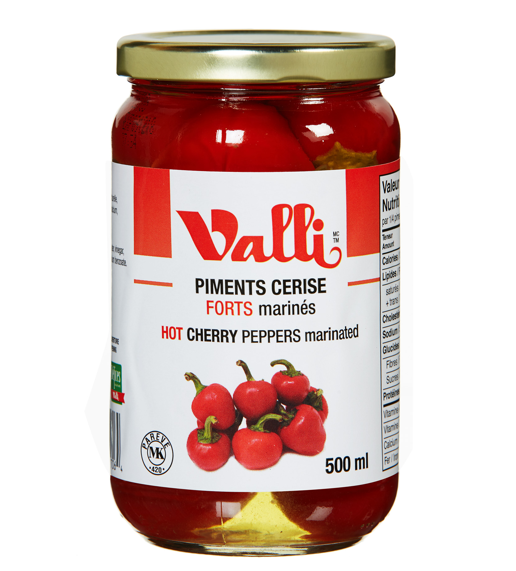 piments cerise forts marinés