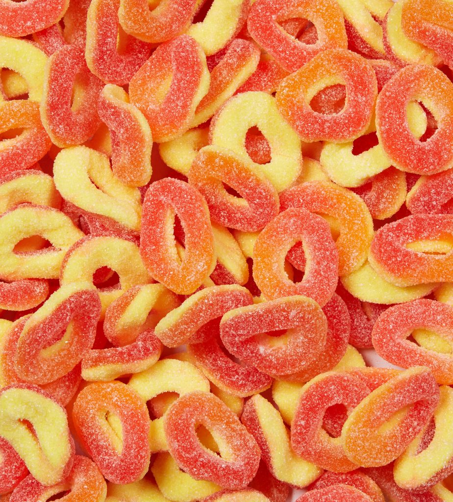 gummies anneaux aux pêches (quérico)