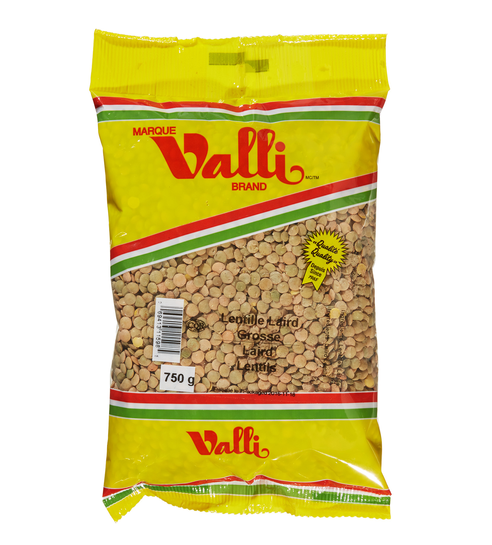 lentilles vertes laird valli