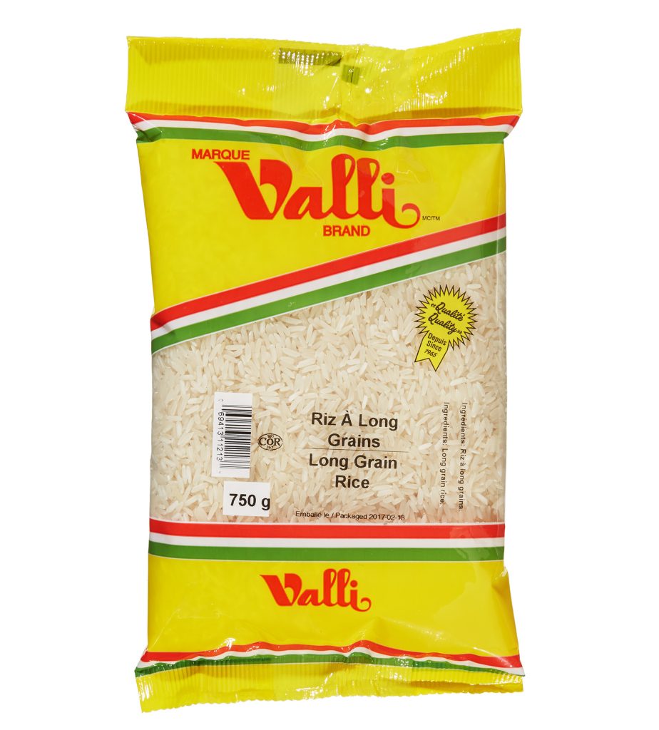 riz à grain long valli