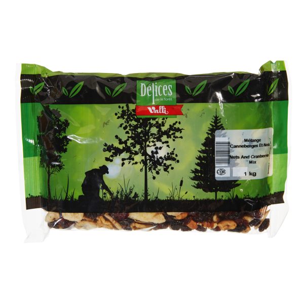 mélange canneberges et noix