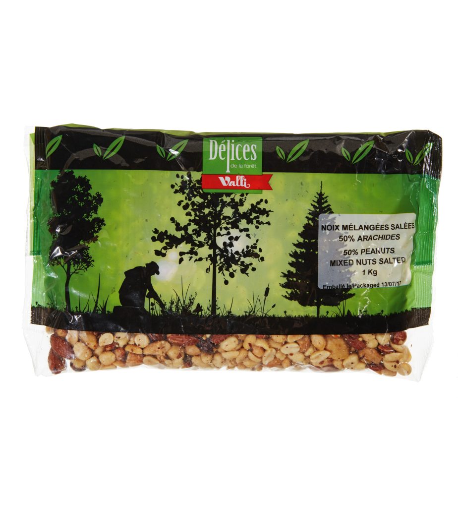 noix assorties 50% arachides rôties salées