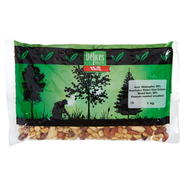 noix assorties 50% arachides rôties non salées