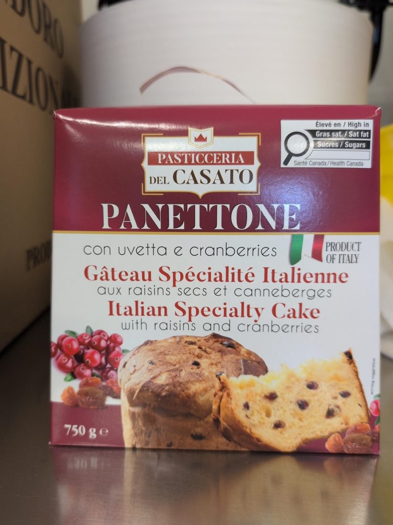 panettone traditionnel aux canneberges del casato