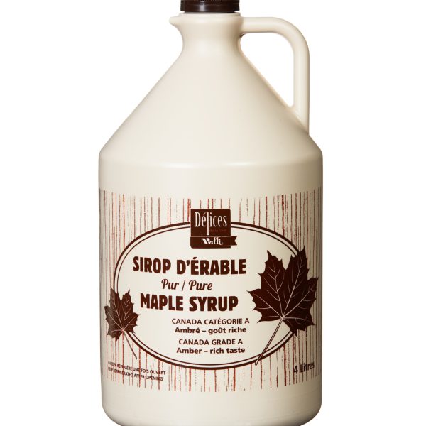 sirop d'érable ambré, goût riche