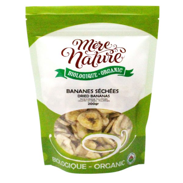 bananes séchées biologiques (mère nature)