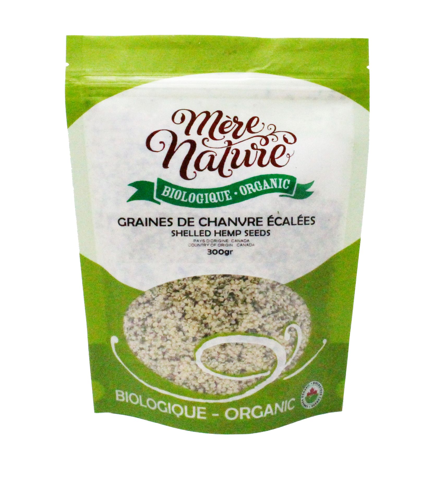 graines de chanvre Écalées biologiques (mère nature)