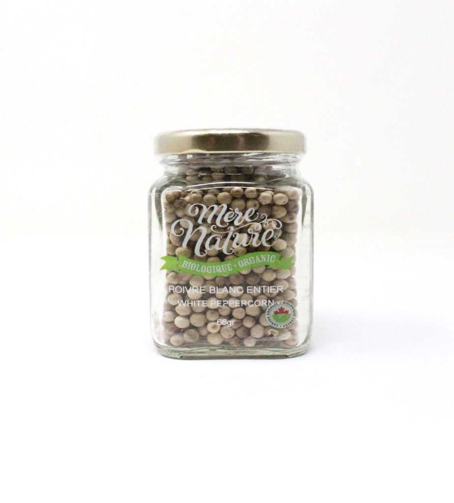 poivre blanc entier biologique (mère nature)