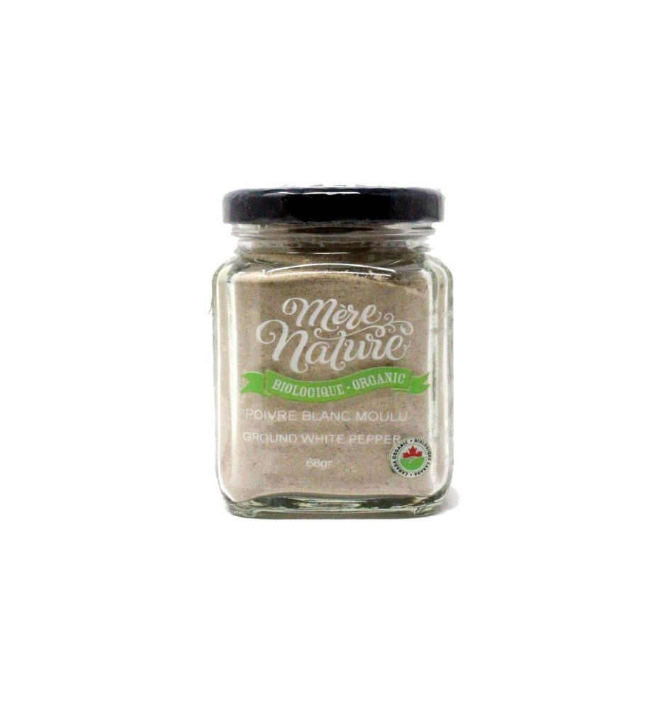 poivre blanc moulu biologique (mère nature)