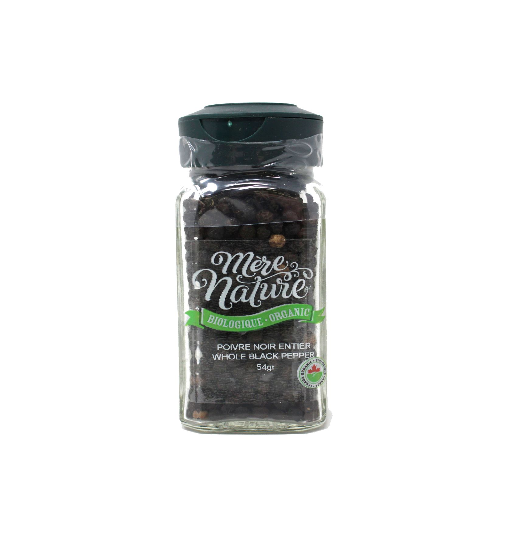 poivre noir entier biologique (mère nature)