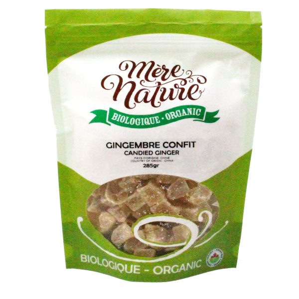 gingembre en dés confit biologique (mère nature)