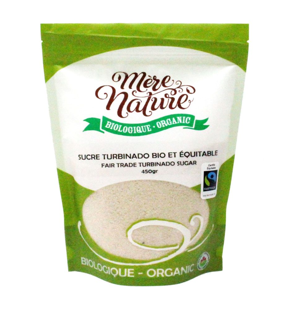 sucre turbinado biologique et Équitable (mère nature)