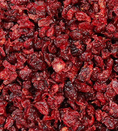 canneberges séchées (jus pommes naturel)