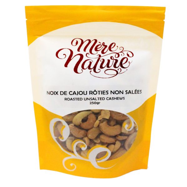 noix de cajou rôties non salées (mère nature)