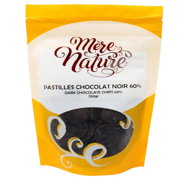 pastilles de chocolat noir 60% (mère nature)