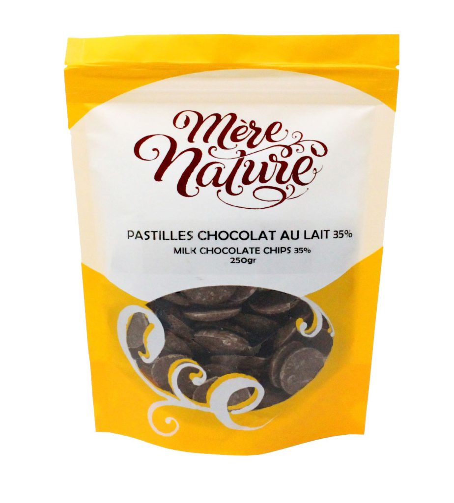 pastilles de chocolat au lait 35% (mère nature)
