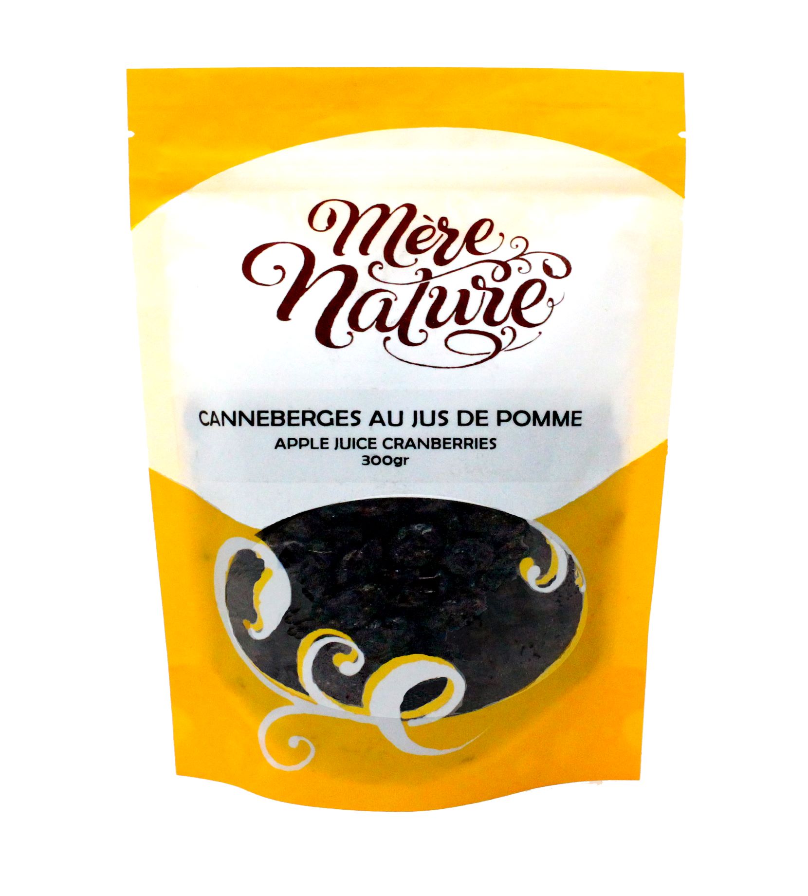 canneberges au jus de pomme (mère nature)