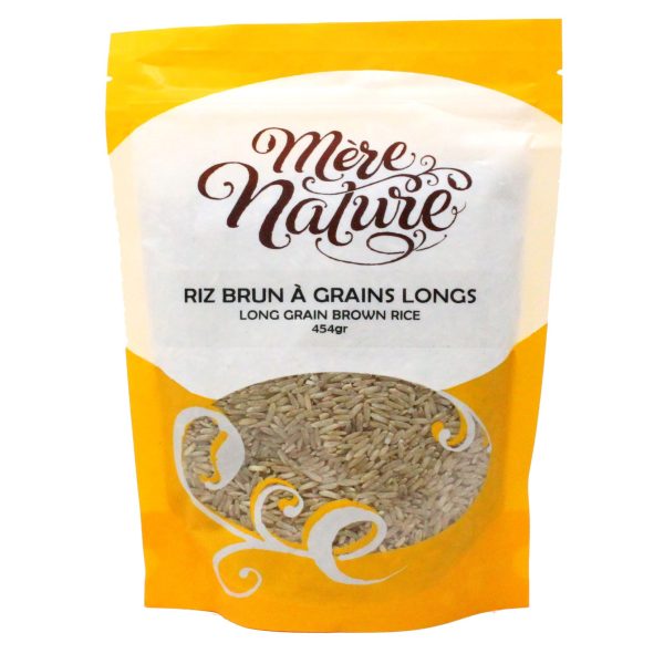 riz brun à grains longs (mère nature)