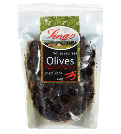 olives noires séchées épicées