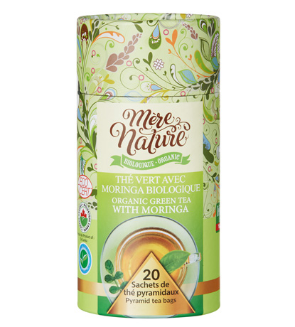 thé vert avec moringa bio (mère nature)