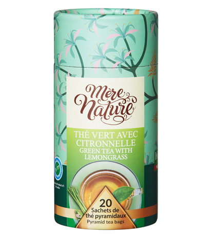 thé vert avec citronnelle (mère nature)