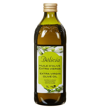 huile d'olive extra vierge (délicia) (bouteille de verre)