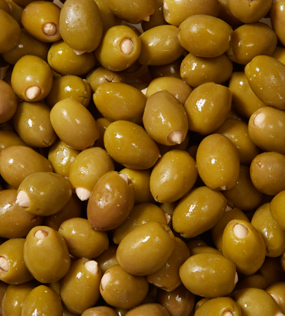 olives vertes colossal farcies aux amandes