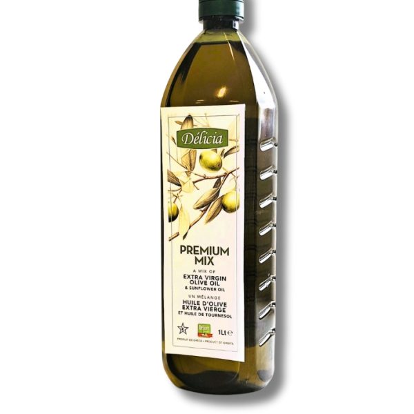 huile mélange prémium 51% huile d'olive extra vierge 49% huile de tournesol