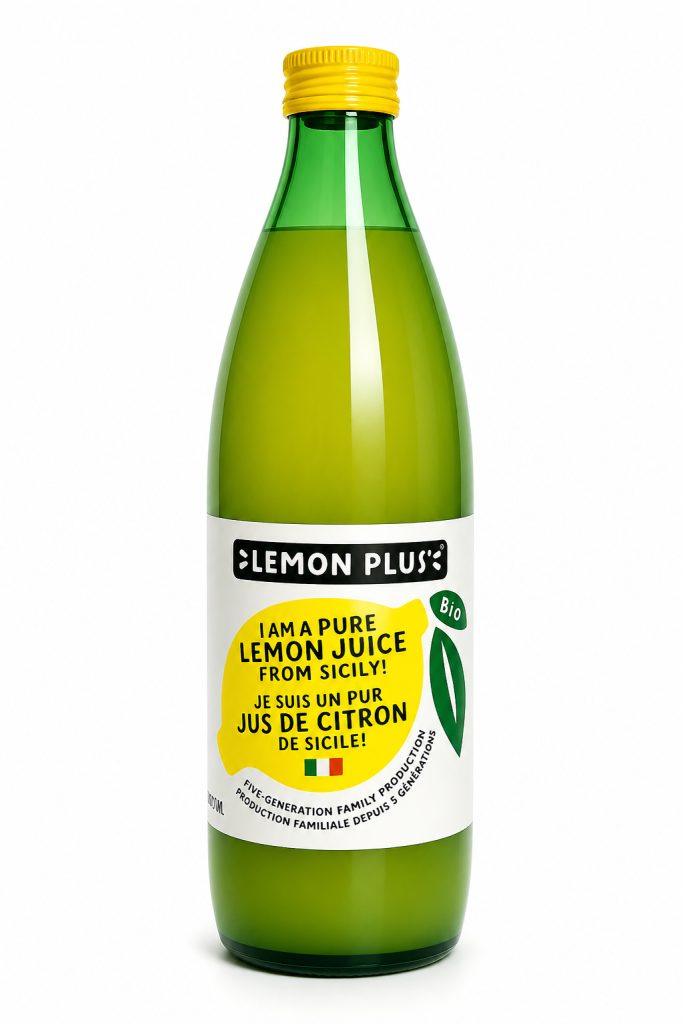 jus de citron 100% pur bio